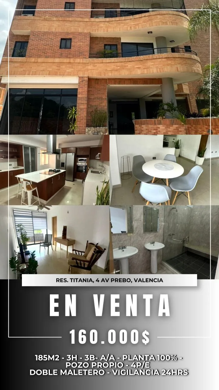 Apartamento en Venta en Residencias Titania, 4 Avenidas — 3 hab 185m² — USD 160,000
