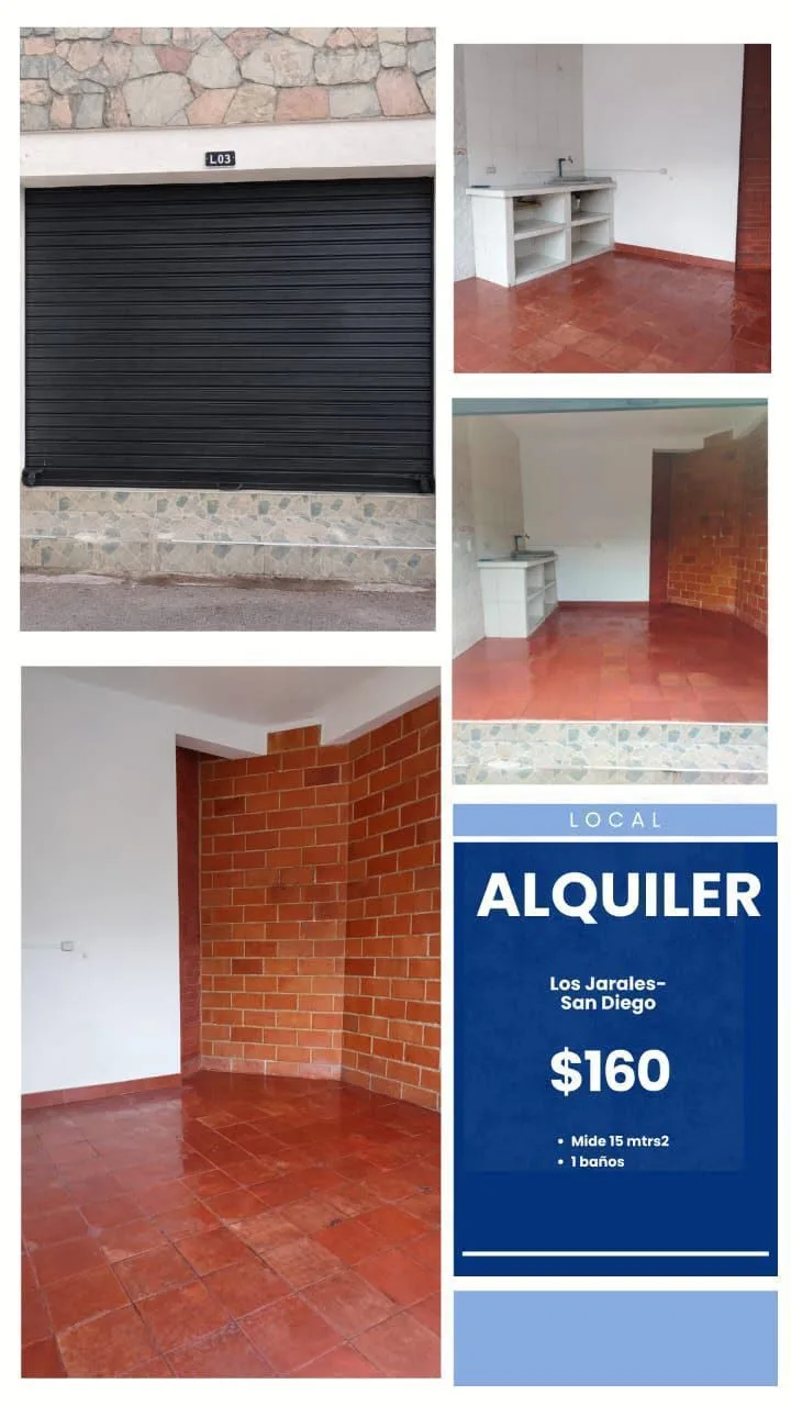 Local en Alquiler en San Diego - Los Jarales 15m² — USD 160