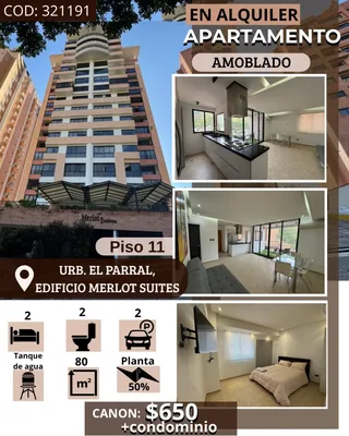 Apartamento en Parral, edificio Merlot Suites