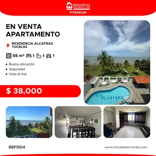 Apartamento en Residencia Alcatraz, Tucacas