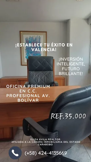 Oficina en C.C. Profesional Av. Bolívar, Valencia