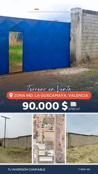 Terreno en Zona Industrial La Guacamaya
