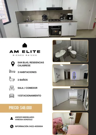 Apartamento en SAN BLAS, Res. CALABRESE
