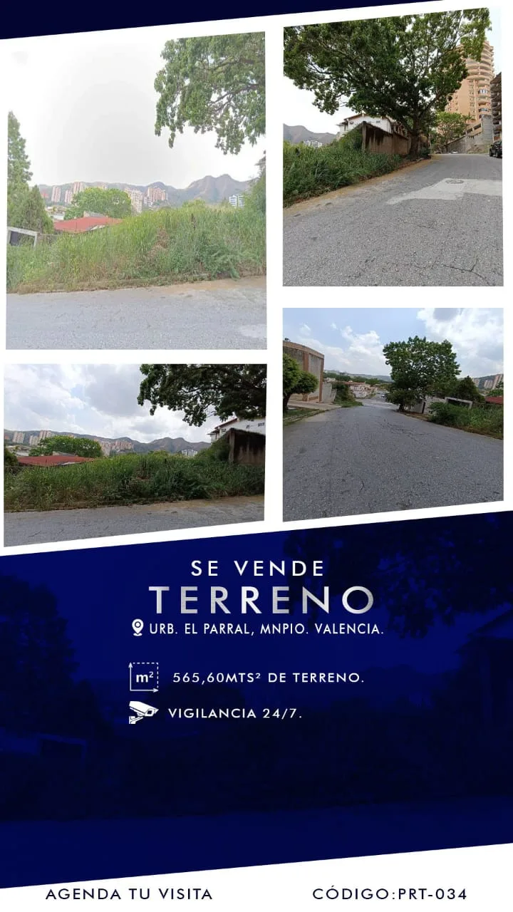 Terreno en Venta en Urb. El Parral, Valencia 565m² — USD 45,000