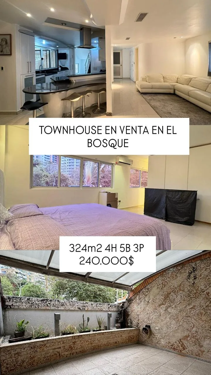 Townhouse en Venta en El Bosque — 3 hab 324m² — USD 240,000