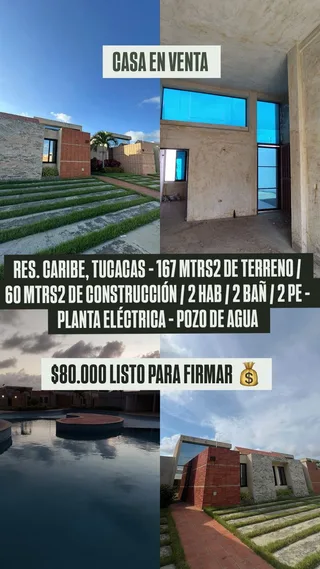 Casa en Res. Caribe, Tucacas