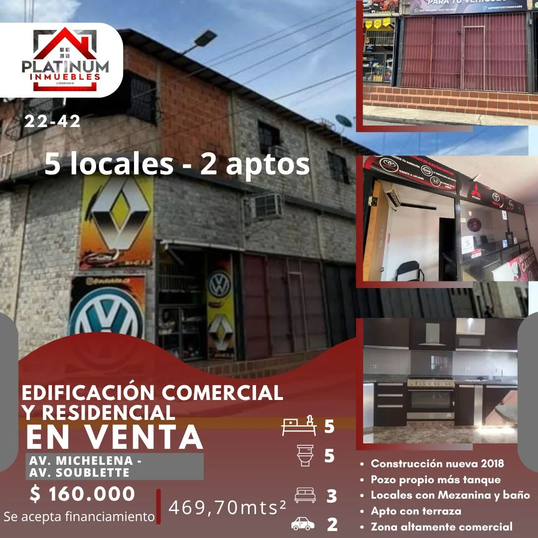 Local en Venta en Av. Michelena — 4 hab 469m² — USD 160,000
