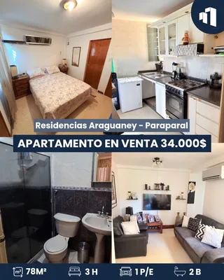 Apartamento en Residencias Araguanei - Paraparal
