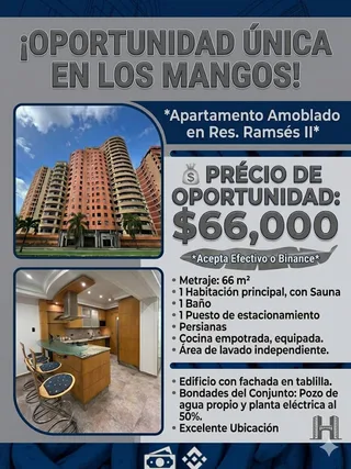 Apartamento en Urb. Los Mangos