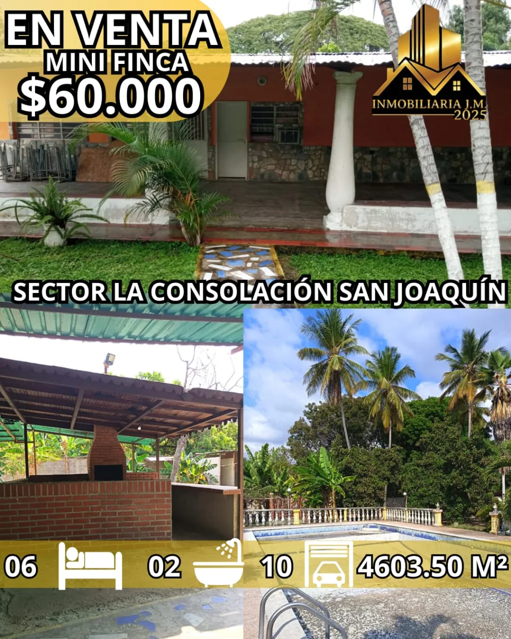 Terreno en Venta en Sector La Consolación, San Joaquín — 6 hab 4603m² — USD 60,000