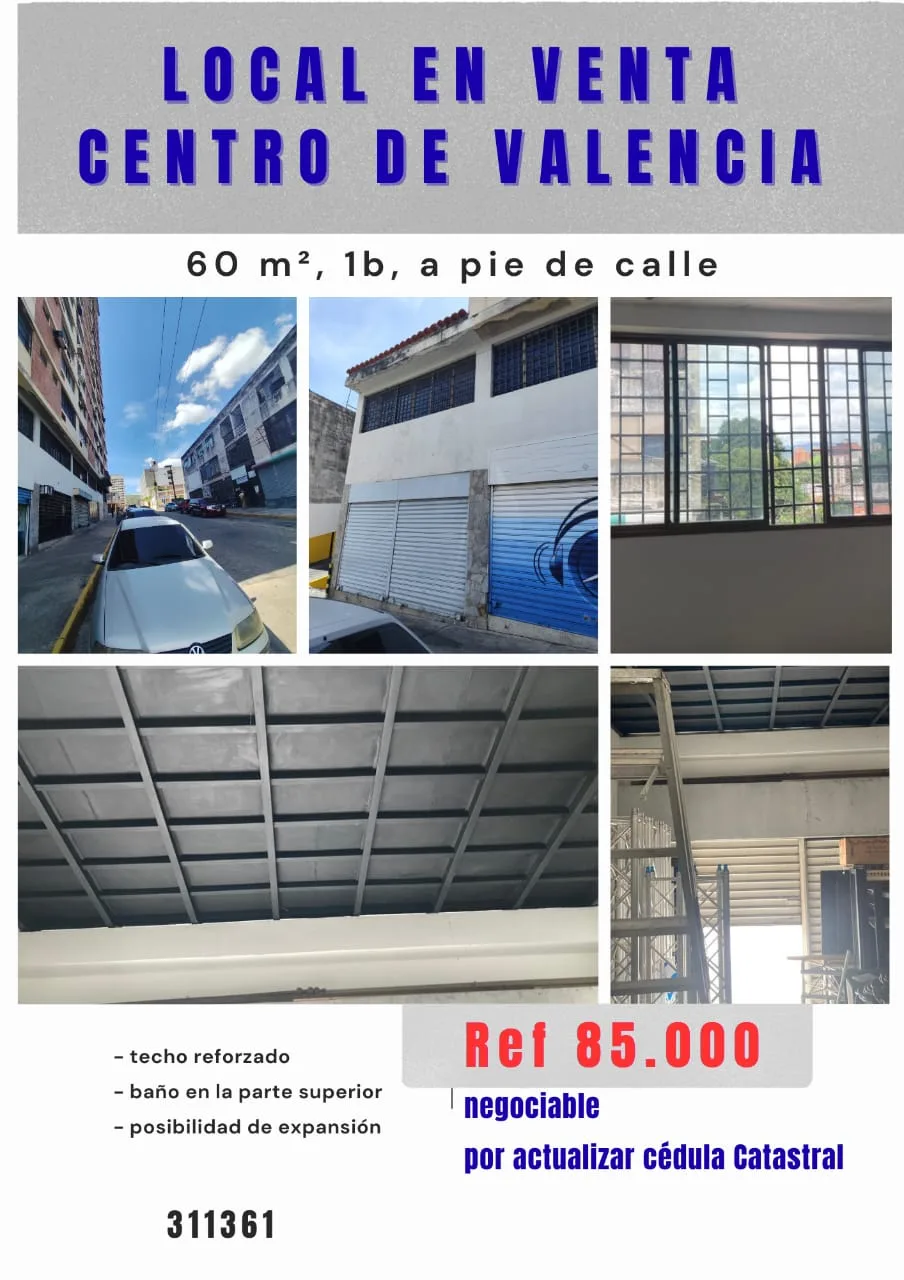 Local en Venta en Centro de Valencia 60m² — USD 85,000