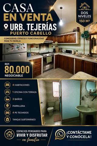 Casa en Urb Tejerías - Puerto Cabello