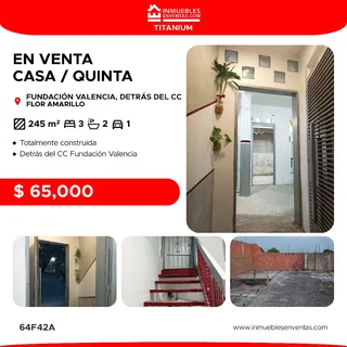 Casa en URB. FUNDACION VALENCIA II, FLOR AMARILLO, VALENCIA