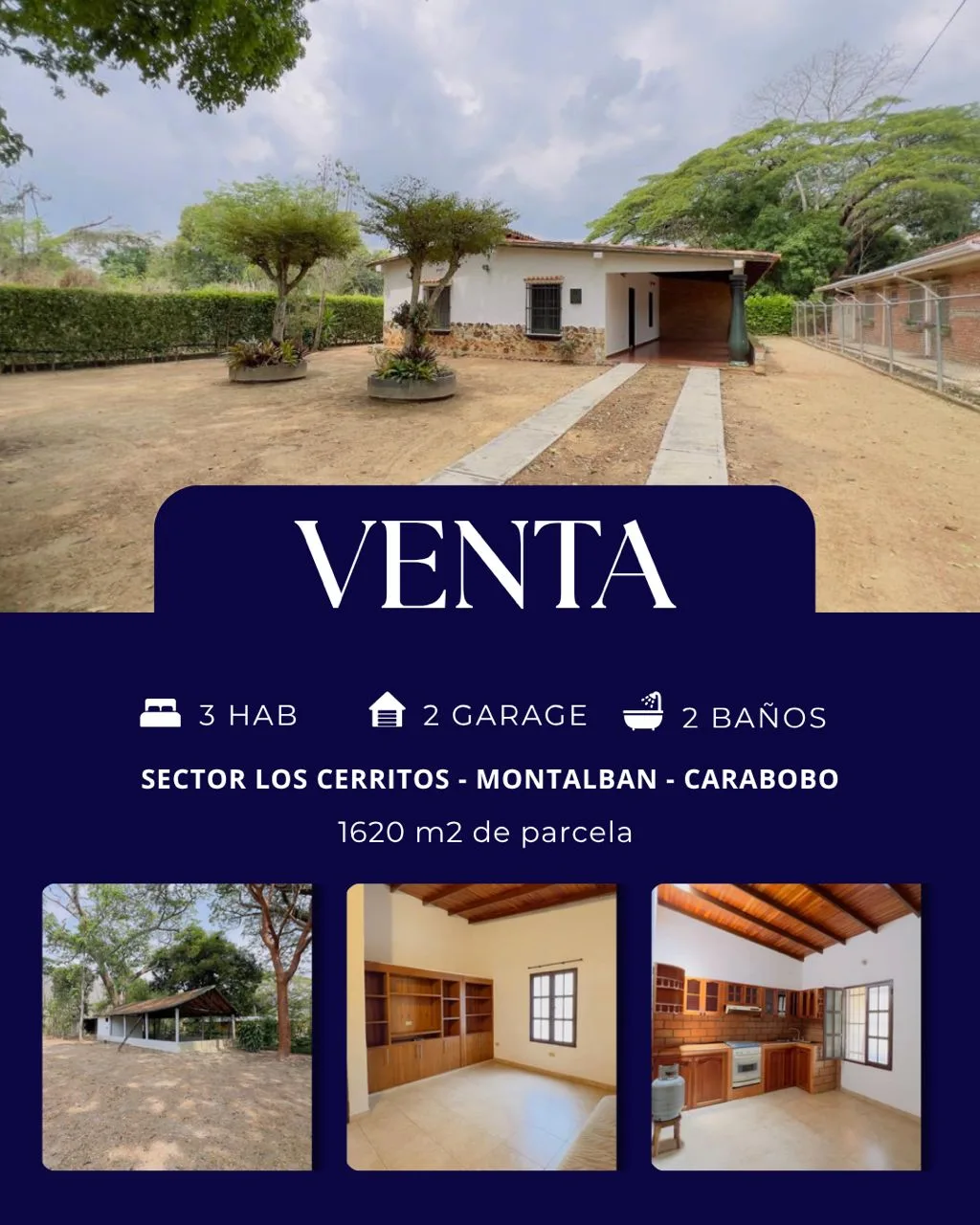 Casa en Venta en Sector Los Cerritos - Montalban - Carabobo — 3 hab 172m² — USD 35,000