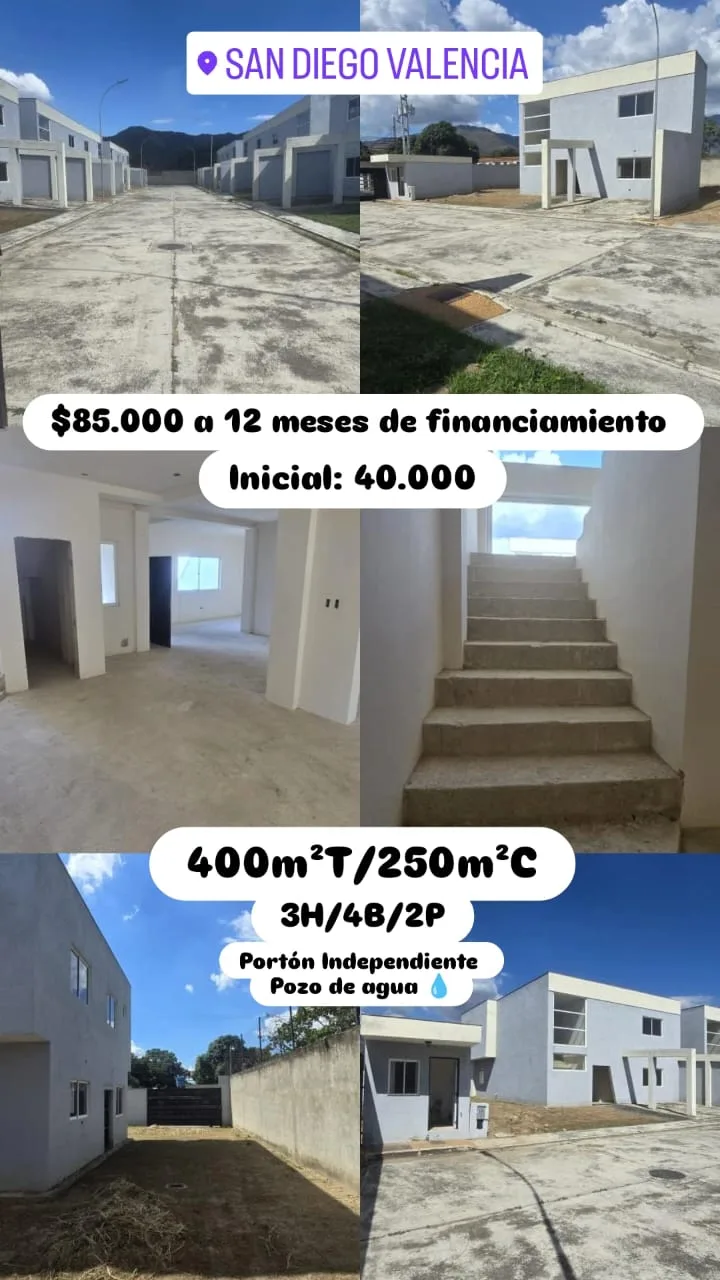 Casa en Venta en San Diego Sector Minigranjas, Atrás del colegio los próceres — 3 hab 250m² — USD 85,000