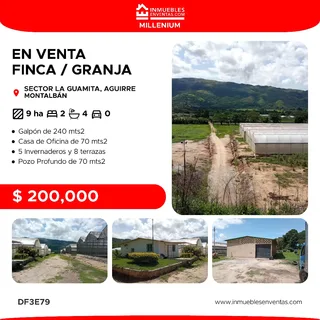 Terreno en Sector La Guamita, Aguirre, Montalban