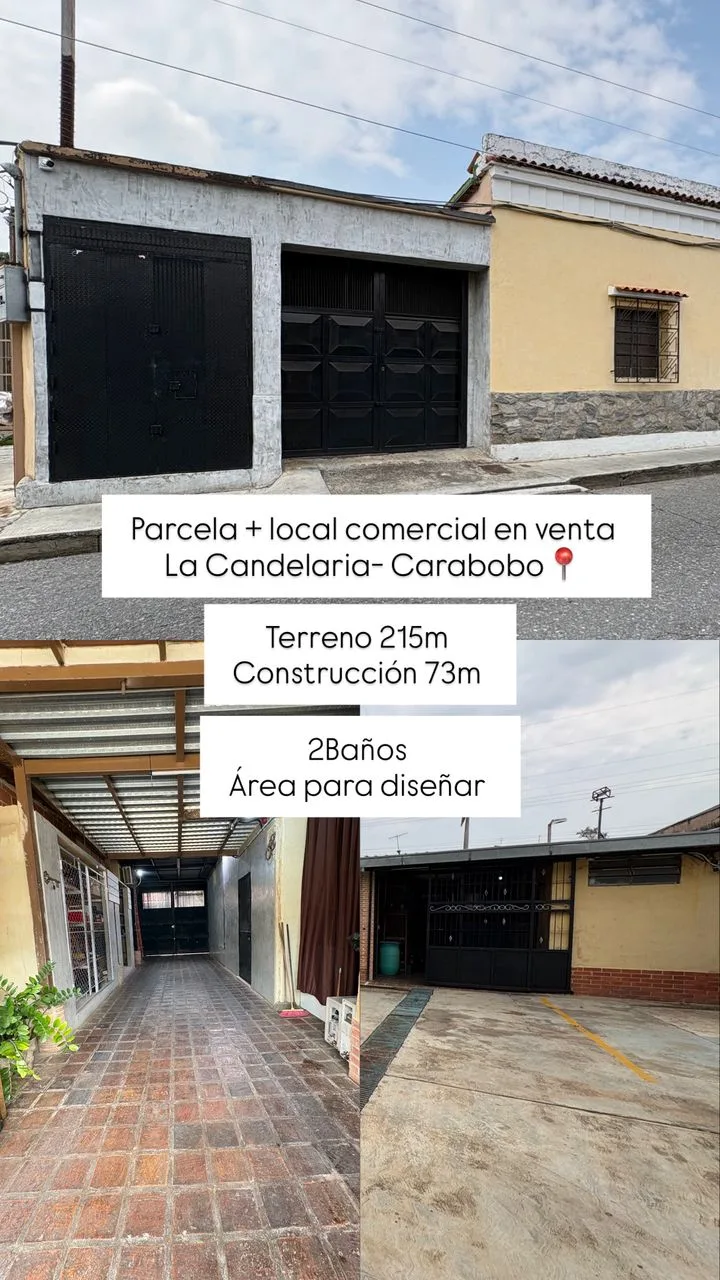 Terreno en Venta en La Candelaria-Carabobo 215m² — USD 140,000