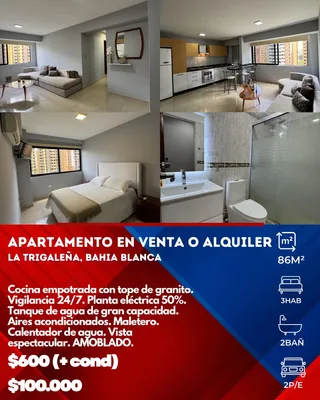 Apartamento en La Trigaleña, Bahía Blanca