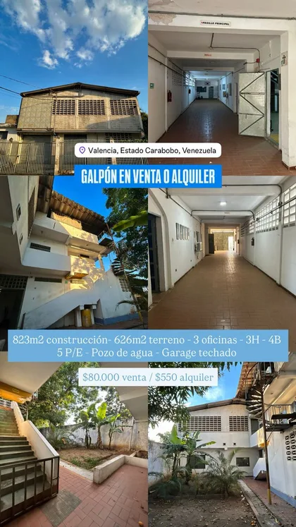 Galpón en Valencia, Estado Carabobo, Venezuela — USD 80.000