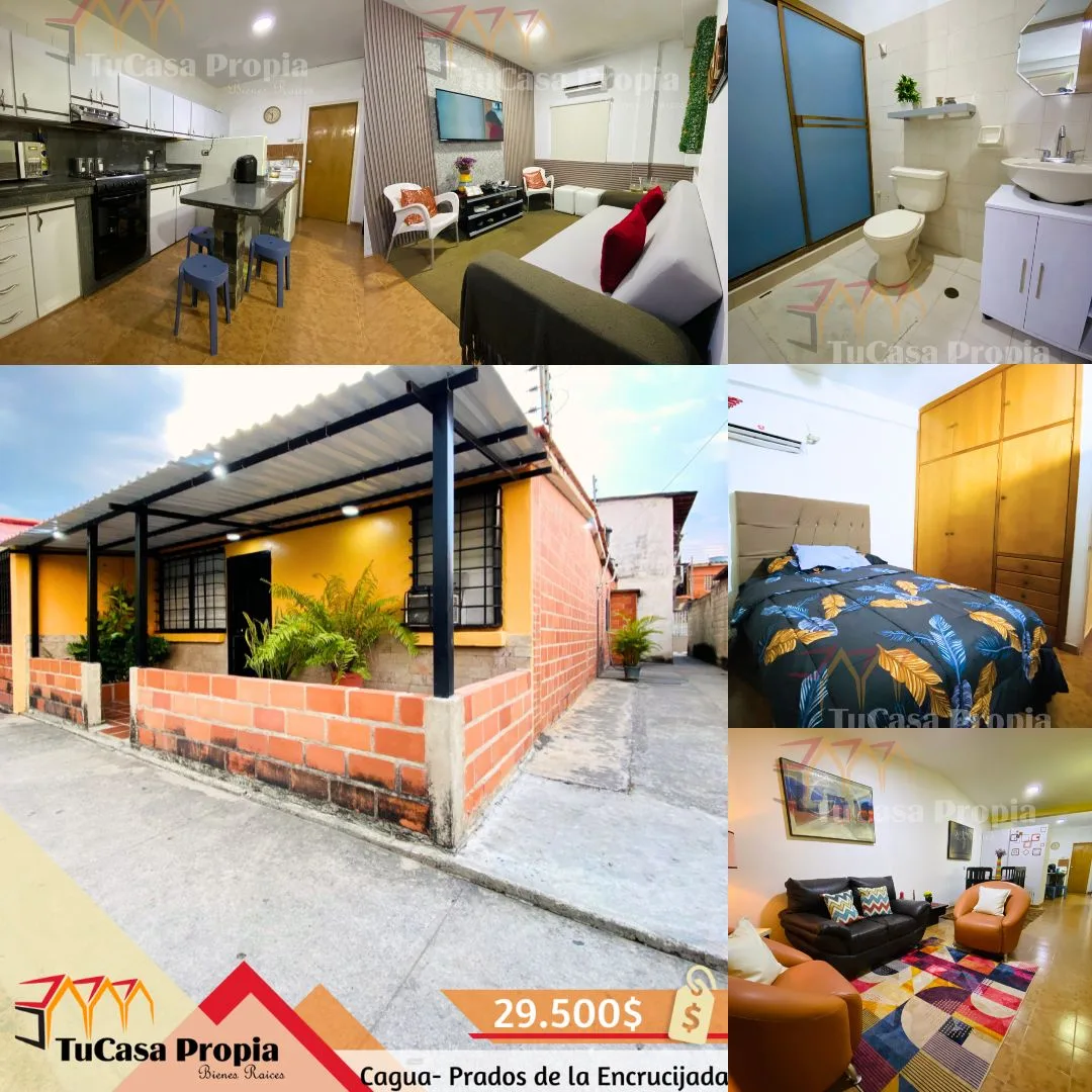 Casa en Venta en Urb Prados de la Encrucijada Cagua estado Aragua — 2 hab 80m² — USD 29,500
