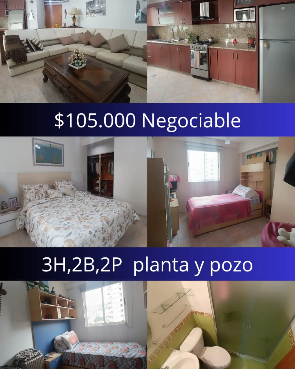 Apartamento en Venta en Portales de Shalimar — 3 hab — USD 105,000
