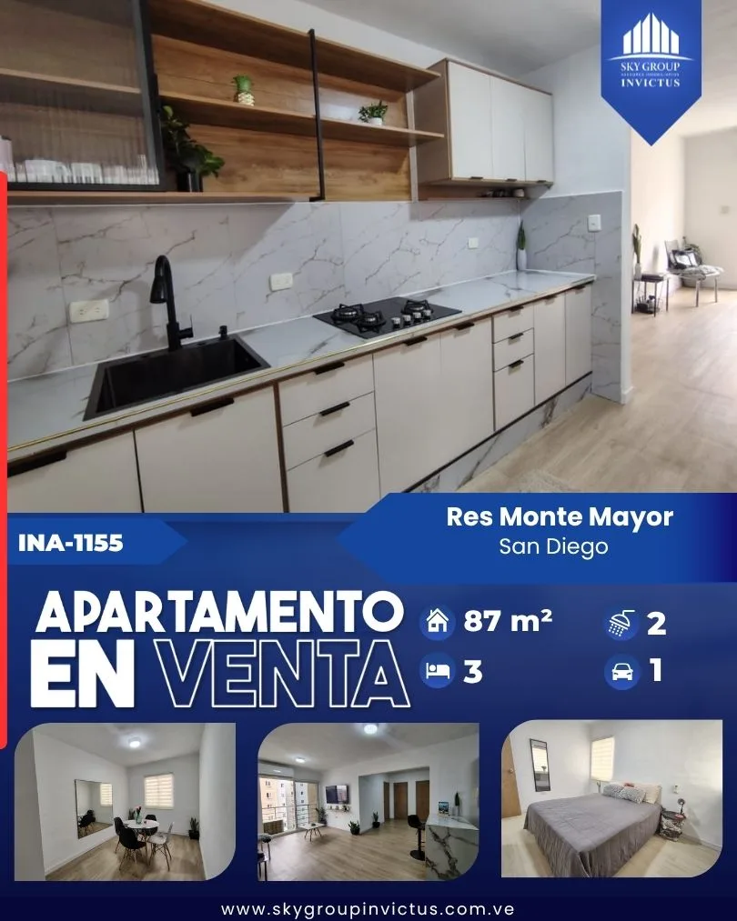 Apartamento en Venta en Res. Monte Mayor San Diego — 3 hab 87m² — USD 69,500