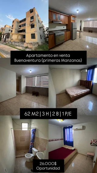 Apartamento en Buenaventura los Guayos