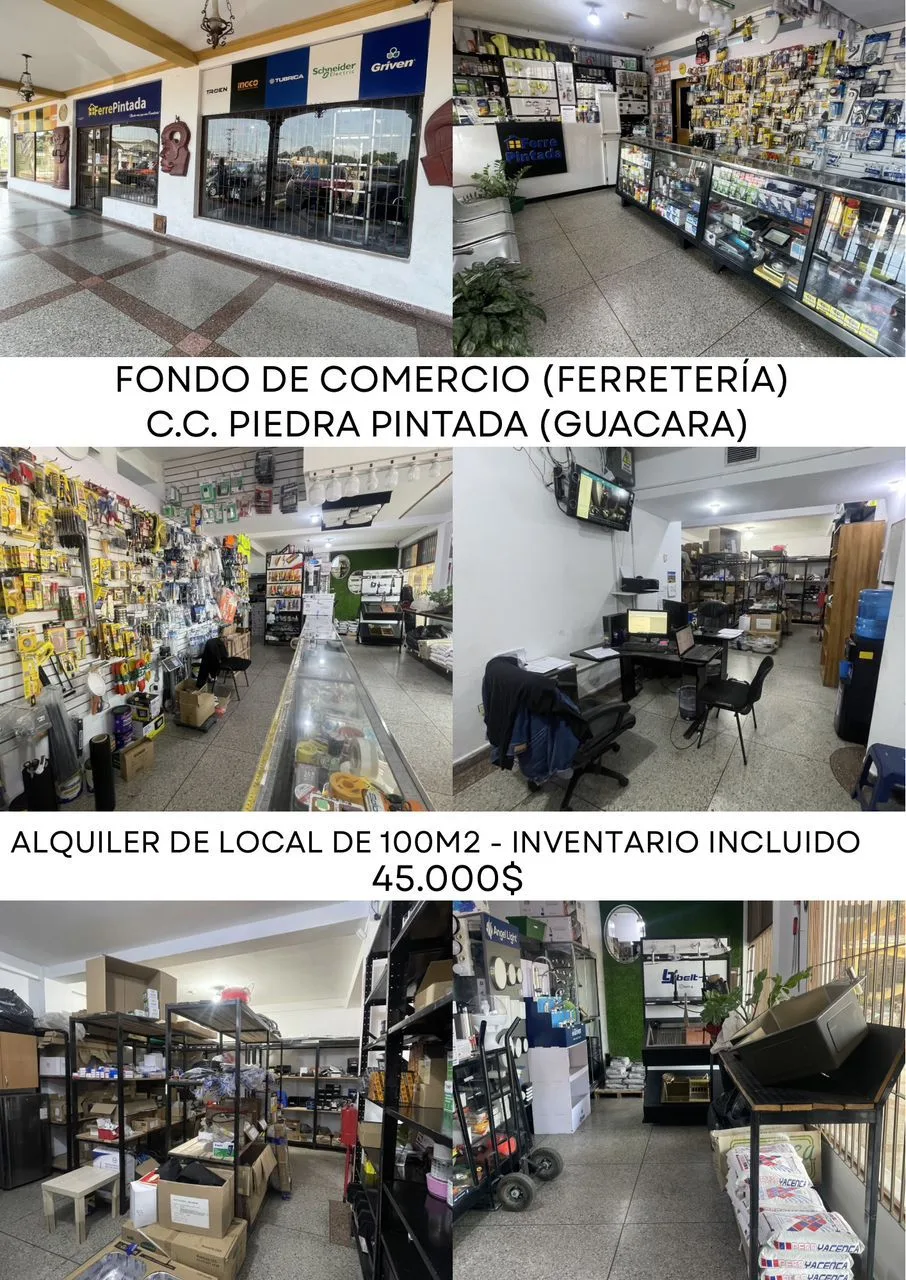 Local en Venta en Cc piedra pintada, Guacara 100m² — USD 45,000