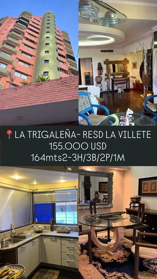 Apartamento en la Trigaleña Alta, Res. La Villette