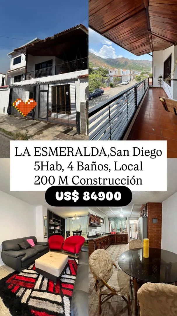 Casa en Venta en La Esmeralda — 5 hab 140m² — USD 84,900