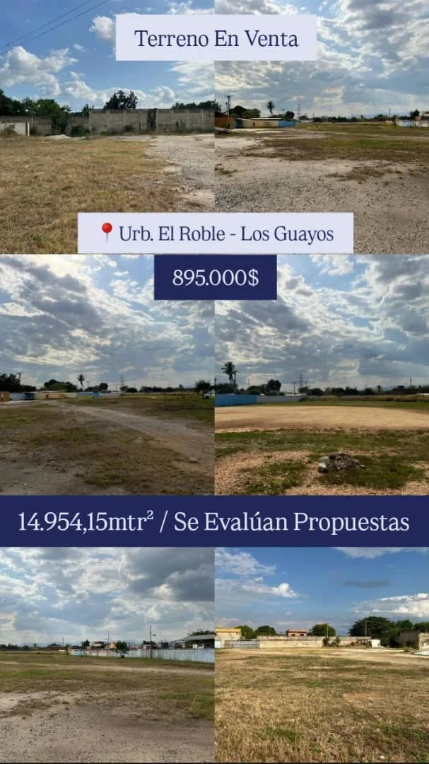 Terreno en Venta en Urb. El Roble - Los Guayos 14954m² — USD 895,000