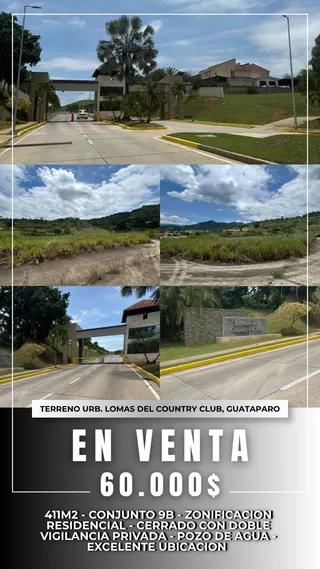 Terreno en Urb. Lomas del Country Club - Guataparo, Valencia