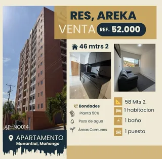 Apartamento en Manantial, Res Areka