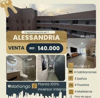 Apartamento en Residencias Alessandria. Urbanización Jardín Mañongo