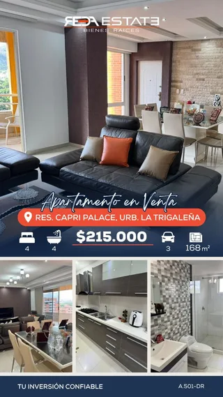 Apartamento en Res. Capri Palace, Urb. La Trigaleña, Valencia