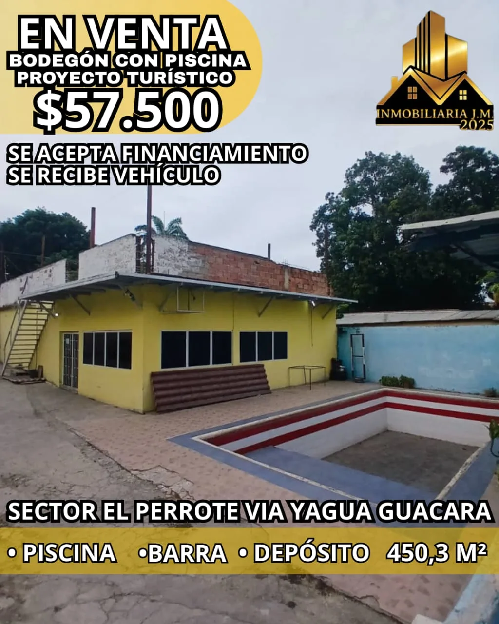 Local en Venta en Sector El Perrote, Guacara 450m² — USD 57,500