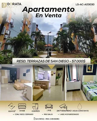 Apartamento en Resd. Terrazas de San Diego