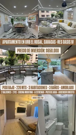 Apartamento en Urbanización El Rosal