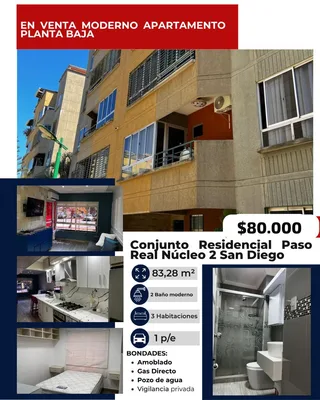 Apartamento en Residencias Paso Real, núcleo 2 San Diego