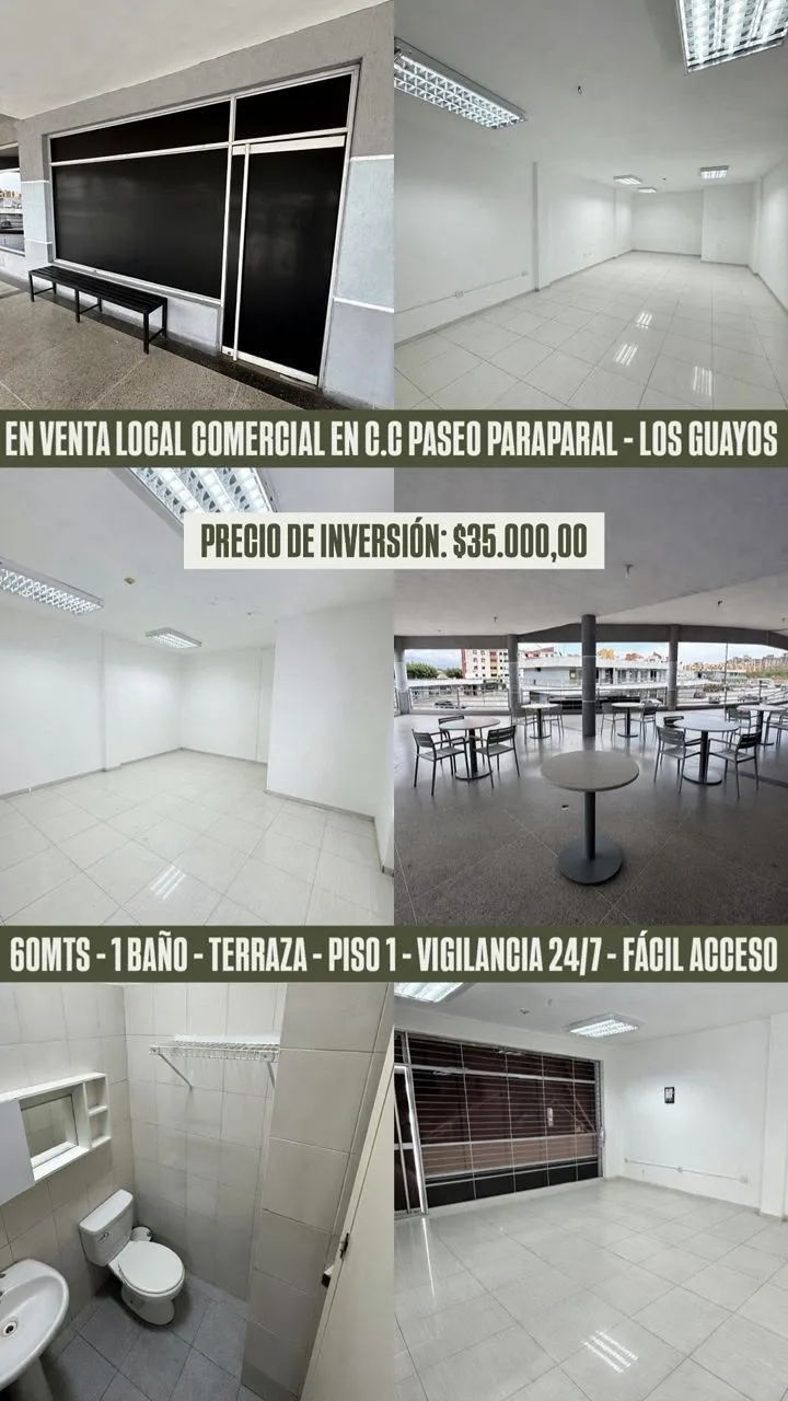 Local en Venta en C.C Paseo Paraparal 60m² — USD 35,000