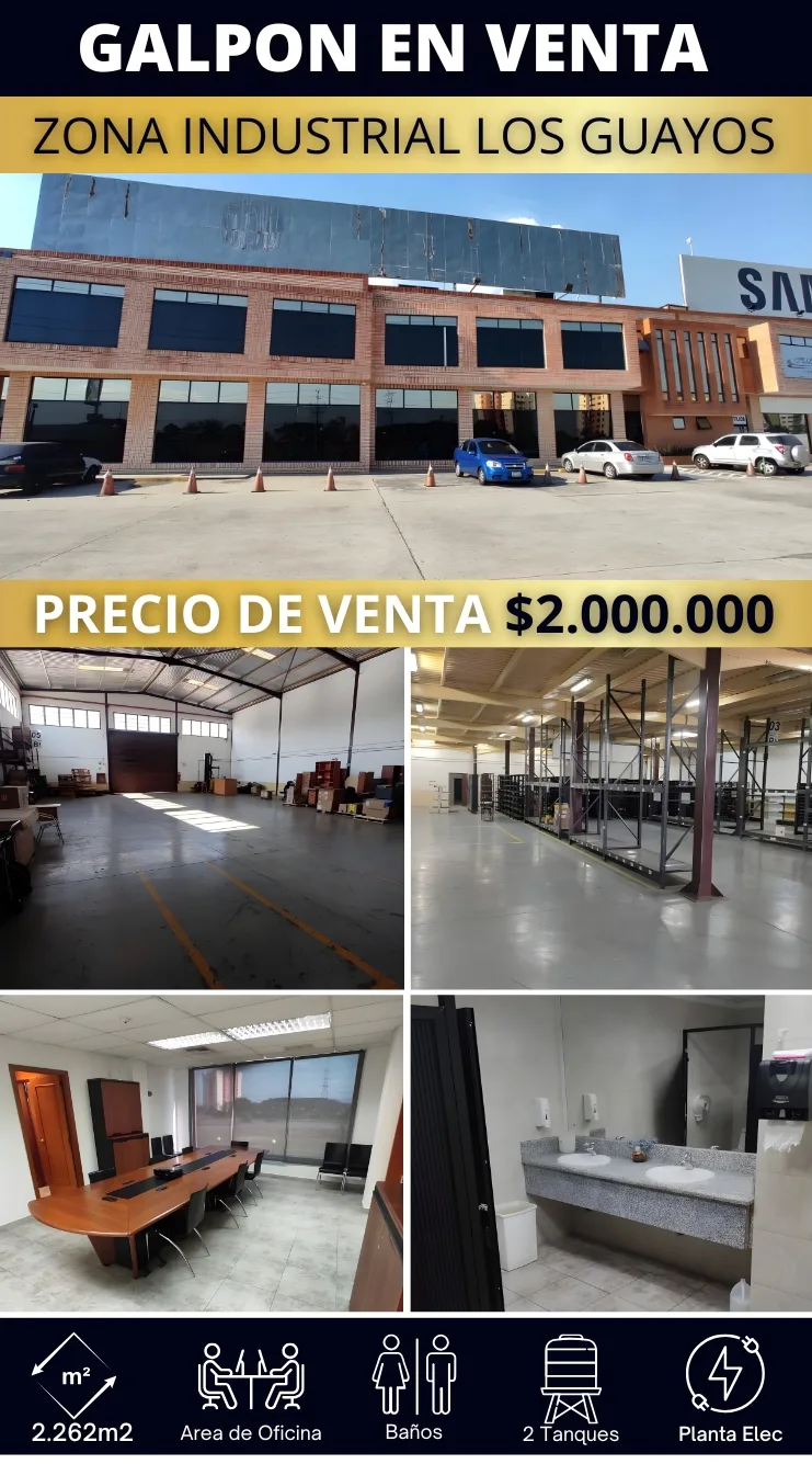 Local en Venta en Z. Industrial Los Guayos 2262m² — USD 2,000,000