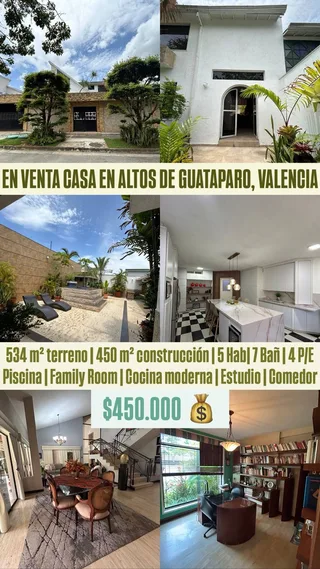 Casa en Resd. Altos de Guataparo