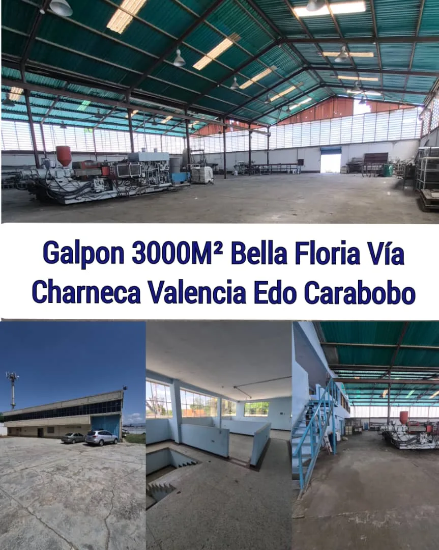 Galpón en Venta en Sector Bella Florida, Vía El Socorro, Valencia Edo. Carabobo 1740m² — USD 1,000,000