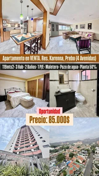 Apartamento en Urb, Prebo, Res. Karenna. (4 Avenidas)