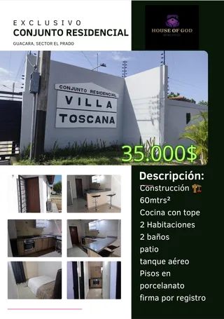 Casa en Villa Toscana, Guacara, Estado Carabobo