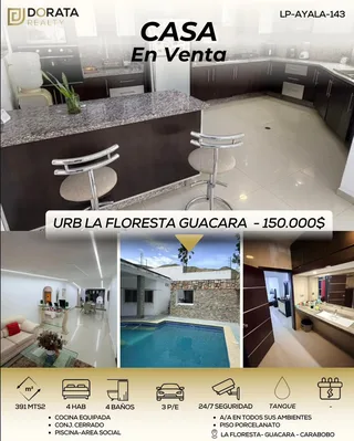 Casa en La Floresta, Guacara