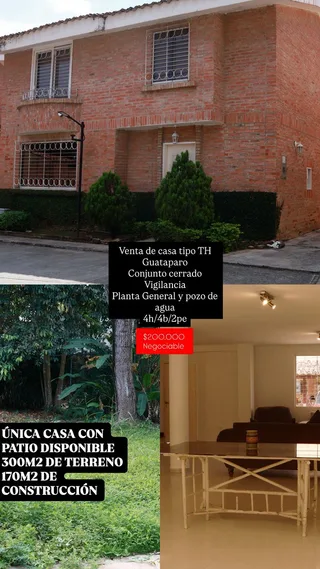 Casa en CR Los Aleros de Guataparo