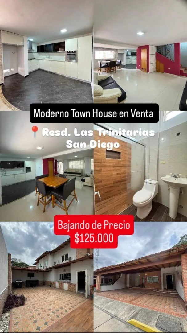 Townhouse en Venta en Resd. Las Trinitarias — 3 hab 150m² — USD 125,000