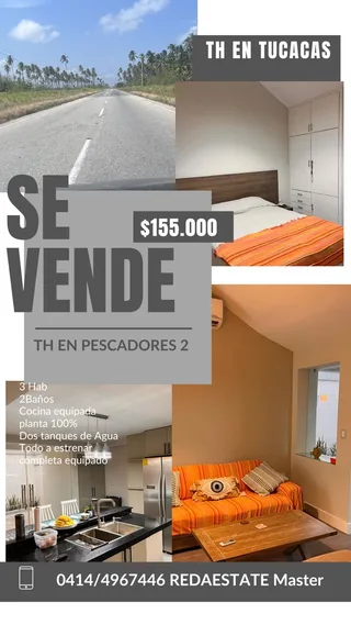 Townhouse en Conjunto Residencial Los Pescadores II