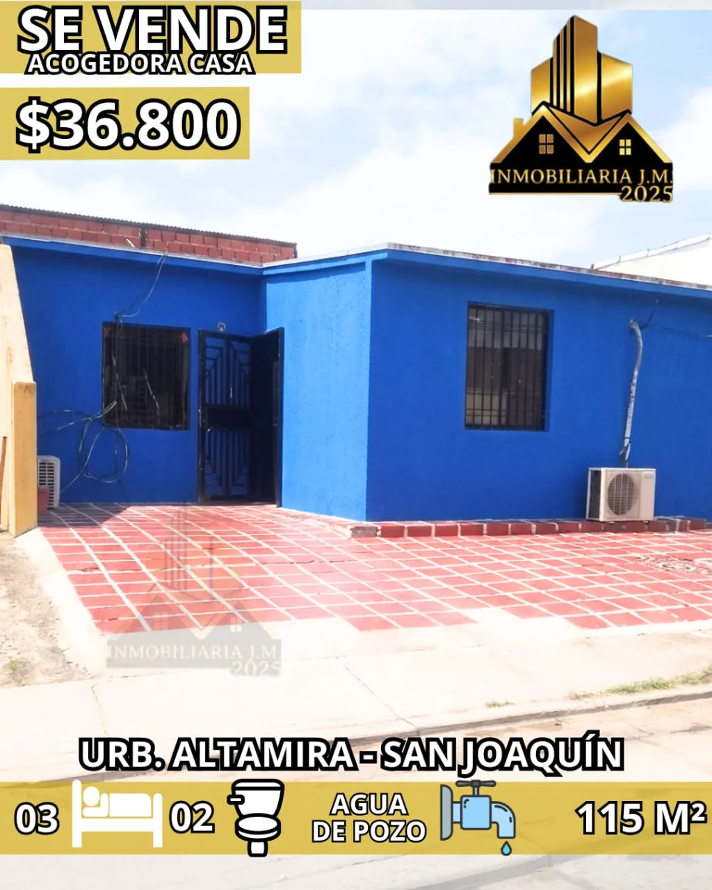 Casa en Venta en URB. ALTAMIRA SAN JOAQUÍN — 3 hab 60m² — USD 36,800